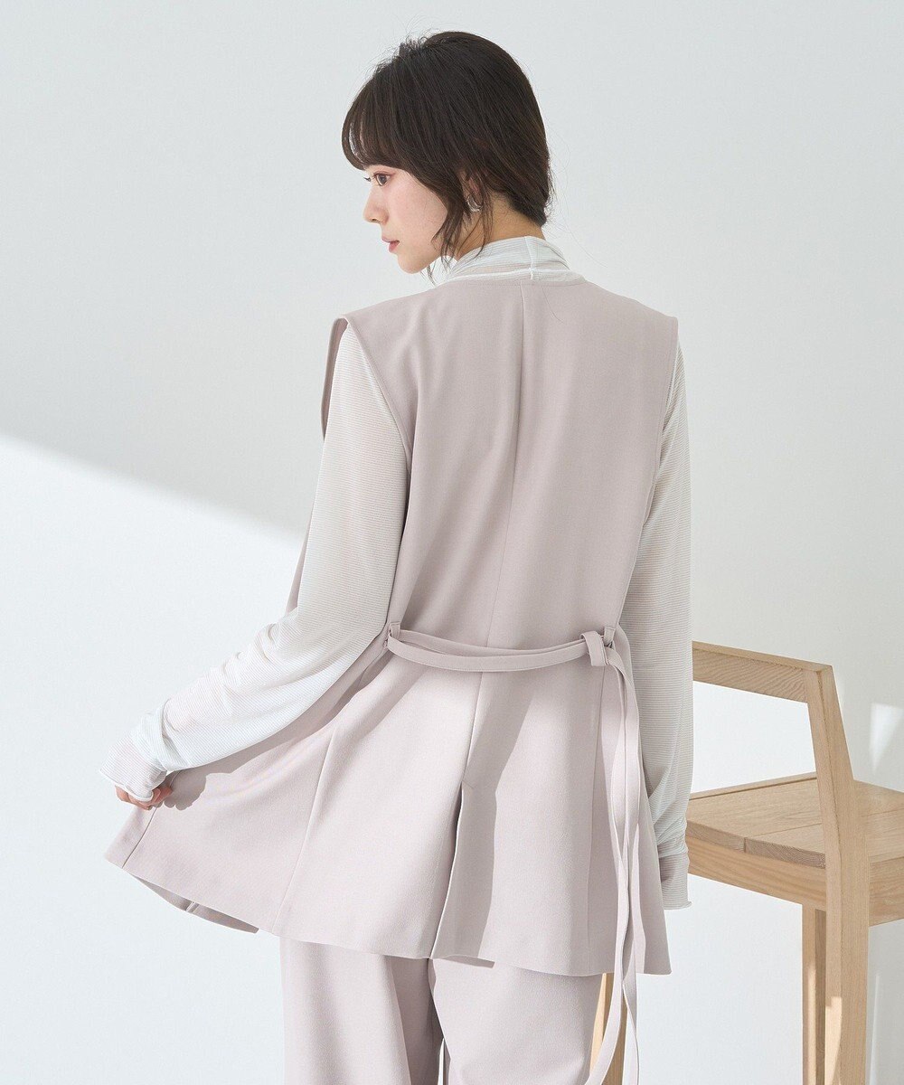 earth music&ecology ショルダータックジレ 