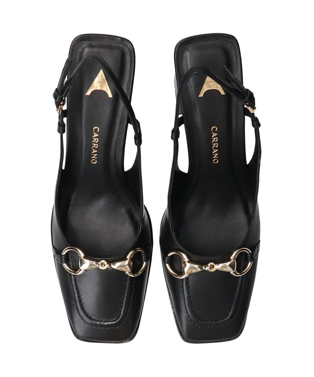 INTER-CHAUSSURES 【CARRANO】ホースビットバックストラップパンプス 