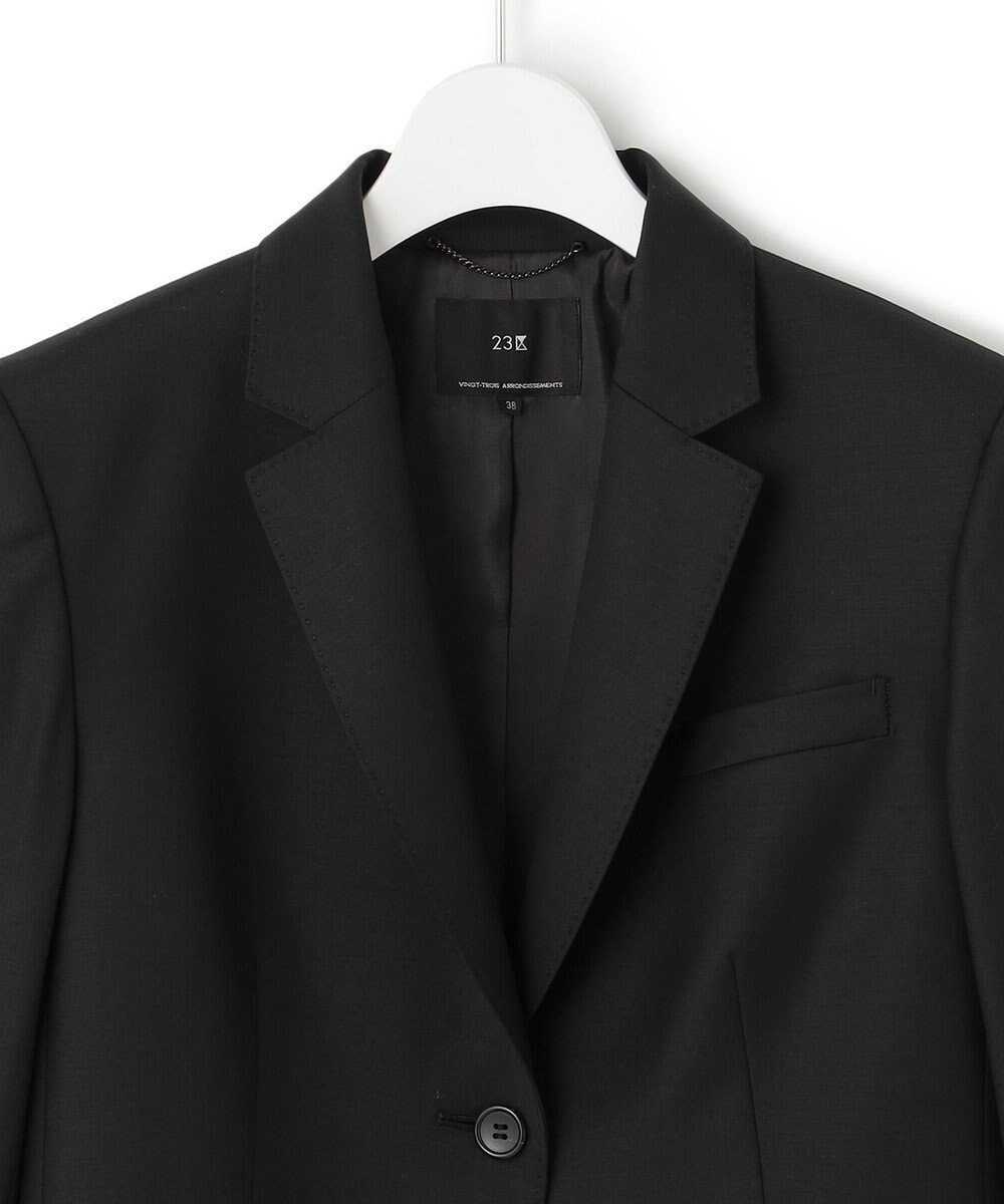 23区 【セットアップ対応】ファインネスウール 二つ釦 ジャケット 