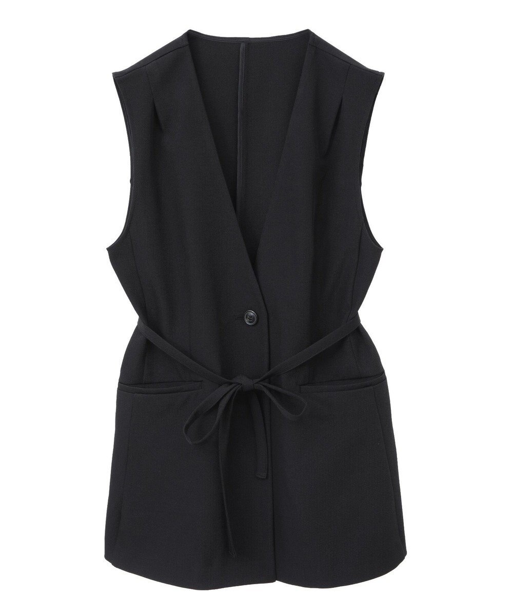 earth music&ecology ショルダータックジレ 