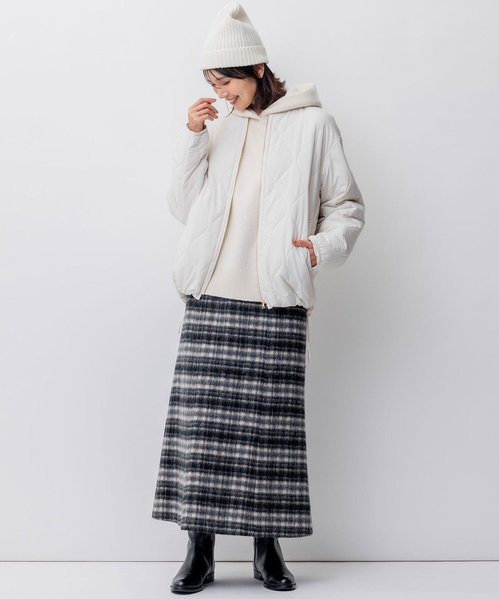 23区 L 【洗える/撥水加工】中綿 パディング アウター 