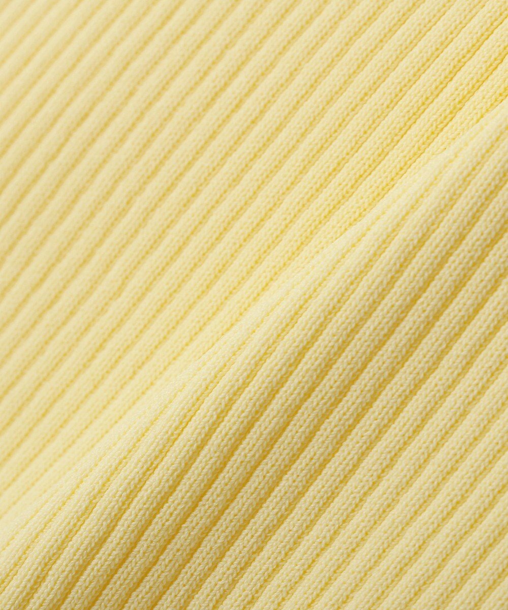 YECCA VECCA 袖釦7分袖リブニット 