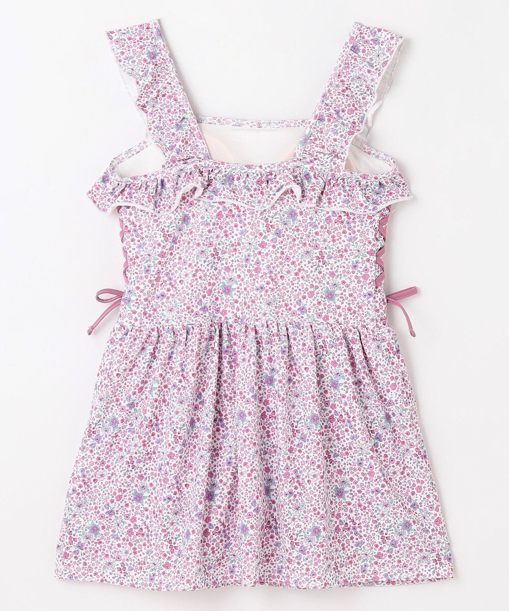 組曲 KIDS 【UVカット】【SS-Lサイズ】トロピカルフラワー スイムウェア(ワンピース) 