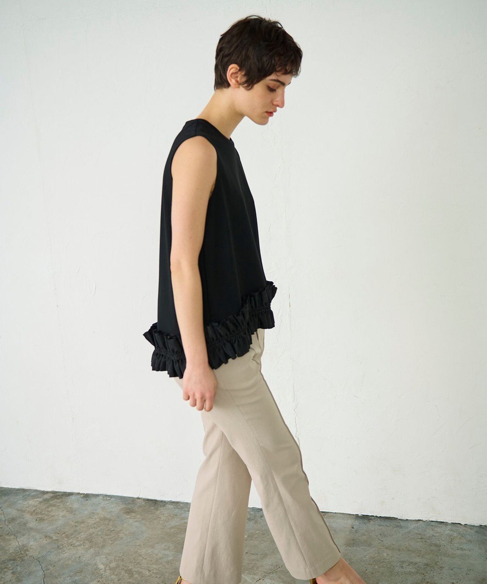 GRACE CONTINENTAL ヘムフリルカットトップ 