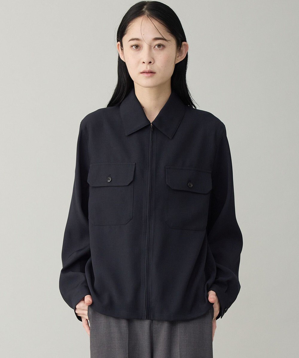 UNFILO MENS 【OCEANS YouTube 掲載/男女兼用】WOOL TOUCH 機能美シャツブルゾン 