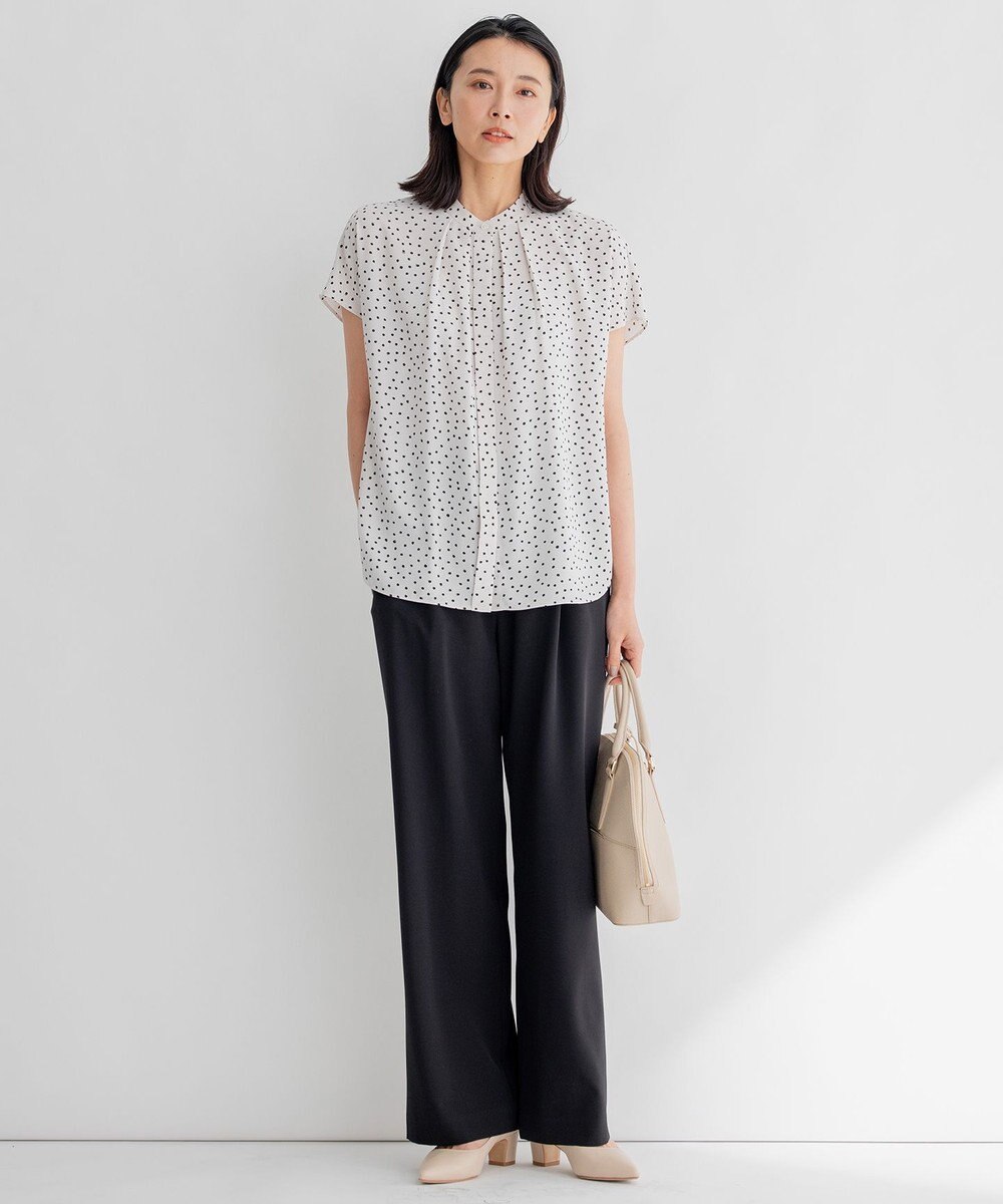 23区 【WEB限定/洗える】2WAYストレッチツイル ワイドパンツ 