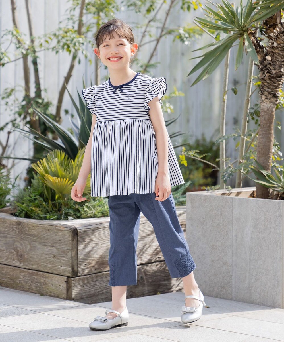 組曲 KIDS 【150-160㎝】シャーリング パンツ 