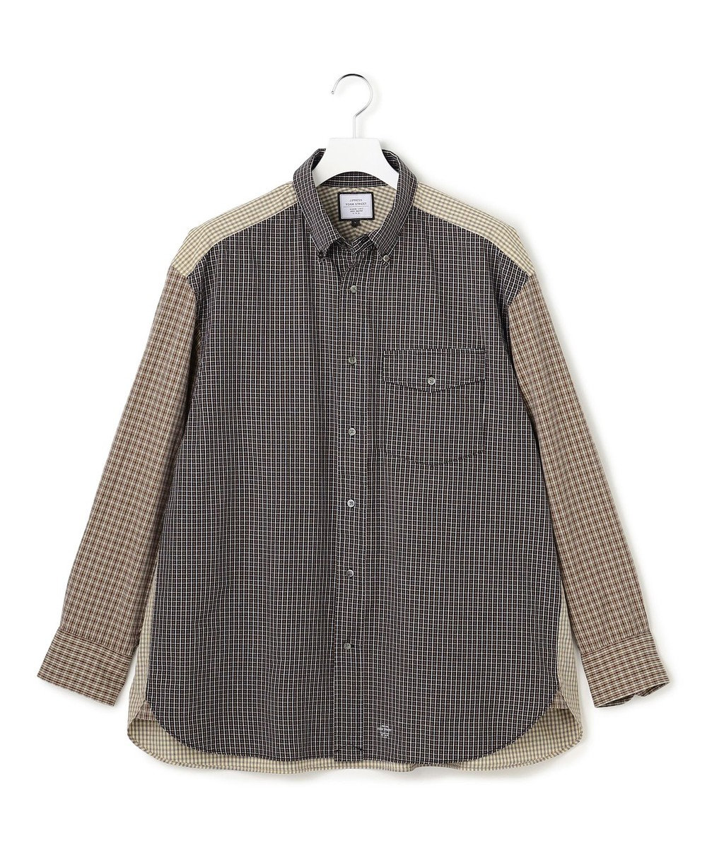 J.PRESS YORK STREET 【UNISEX】ミニチェック クレイジーパターンシャツ 