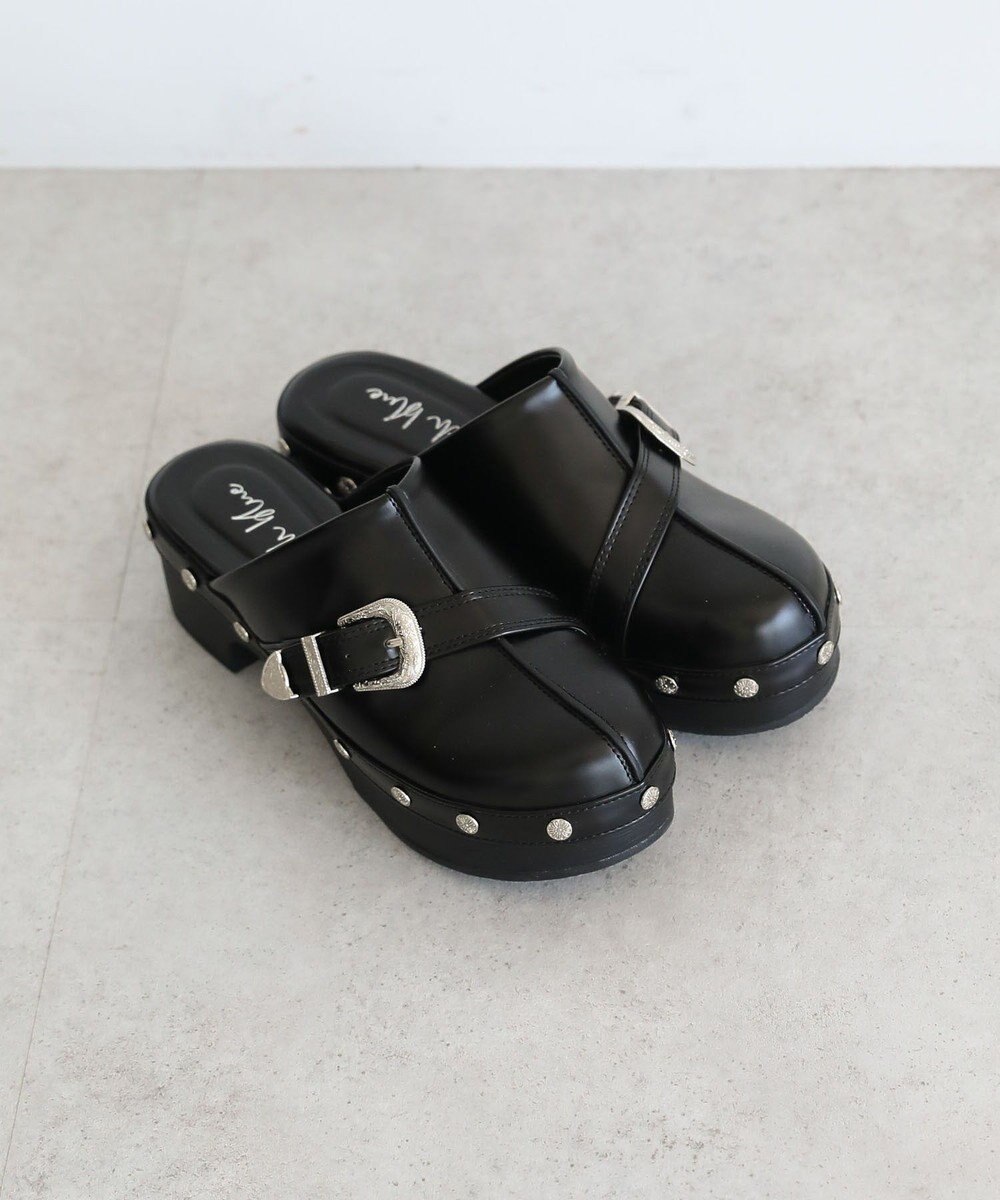 Green Parks ・ｒｉｃｈ　ｂｌｕｅ　ウェスタンクロッグ 