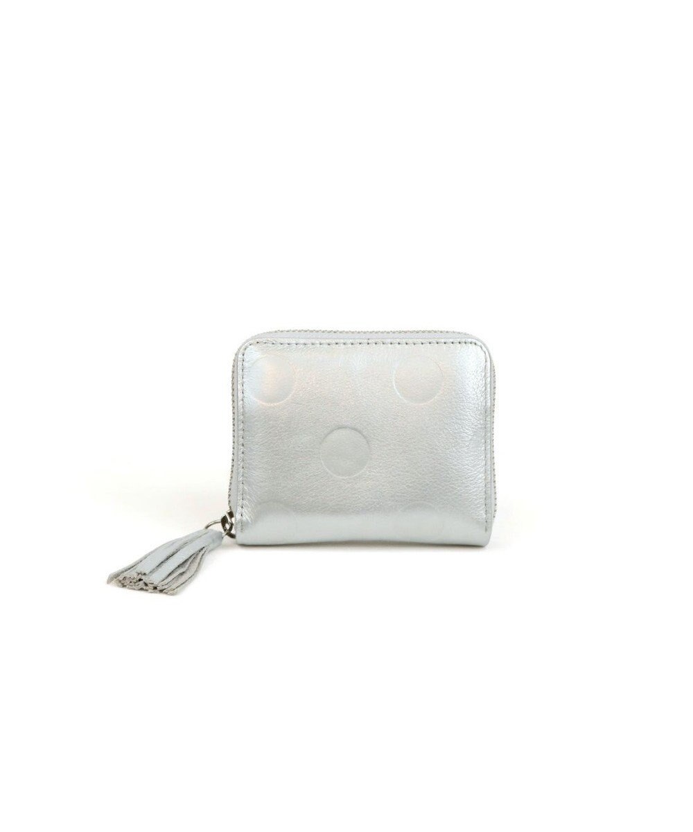 UNBILLION ペルケ perche / ドット型押し・ジャバラカードウォレット 