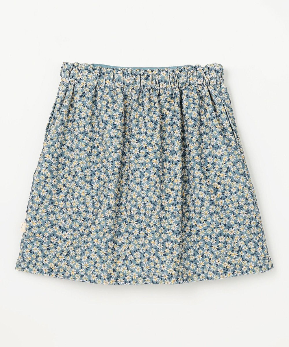 組曲 KIDS 【110-140㎝】モノトーンフラワーコーデュロイ キュロット 