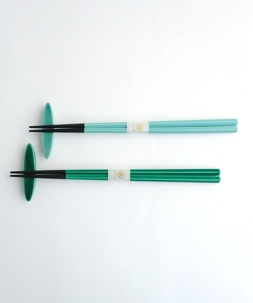 たち吉 【たち吉】かさね色箸・箸置セット花柳〈箸2膳・箸置2個〉 