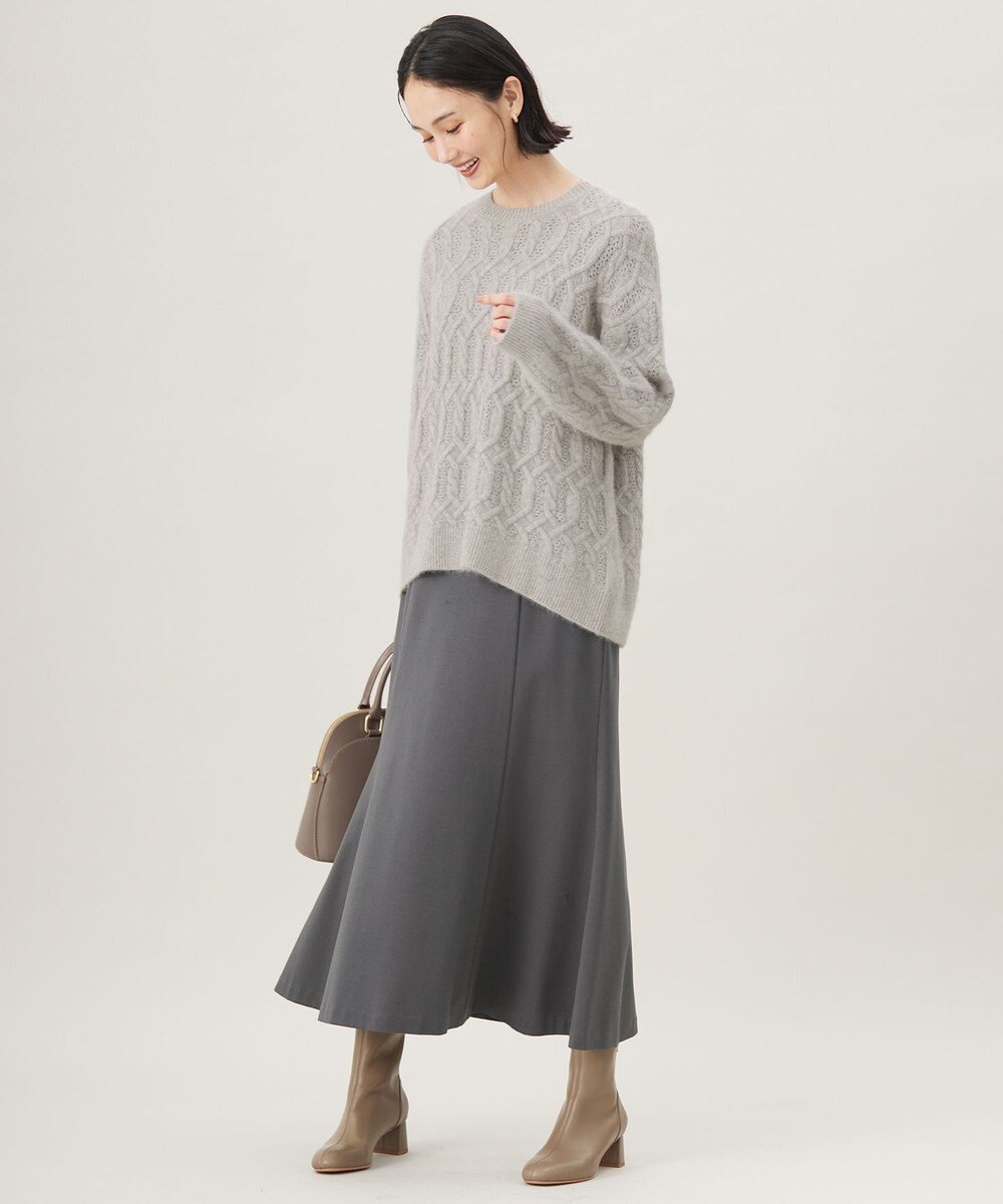 自由区 L 【セットアップ対応・洗える】エアーポンチ スカート 