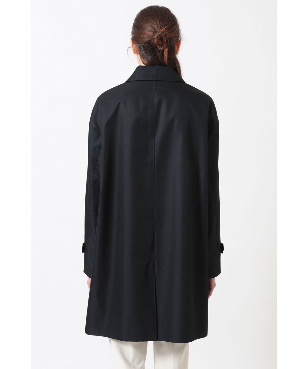 DAKS コットンシャンブレー ギャバジン オフショルダーコート 