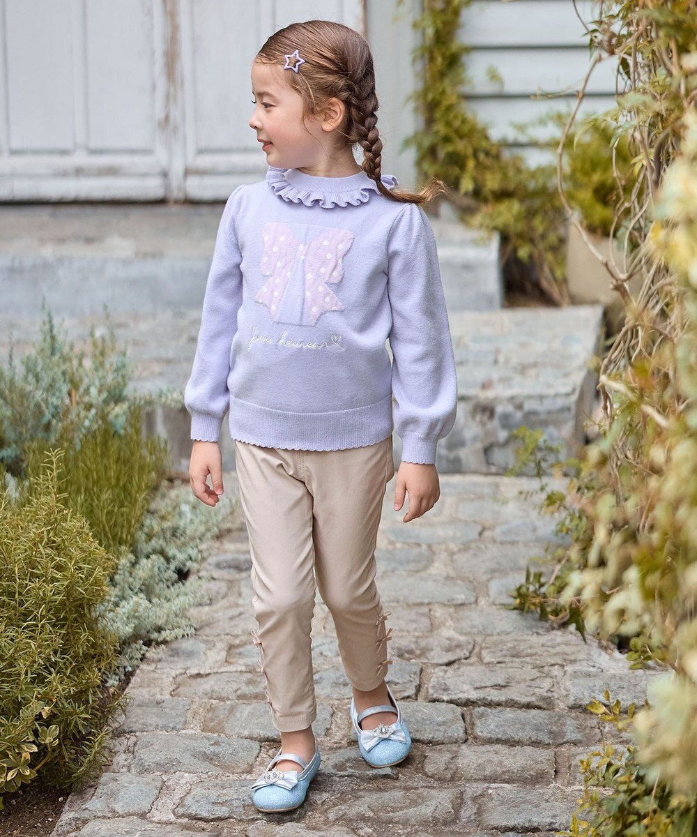 ANY KIDS 首フリルしあわせタッチニット 