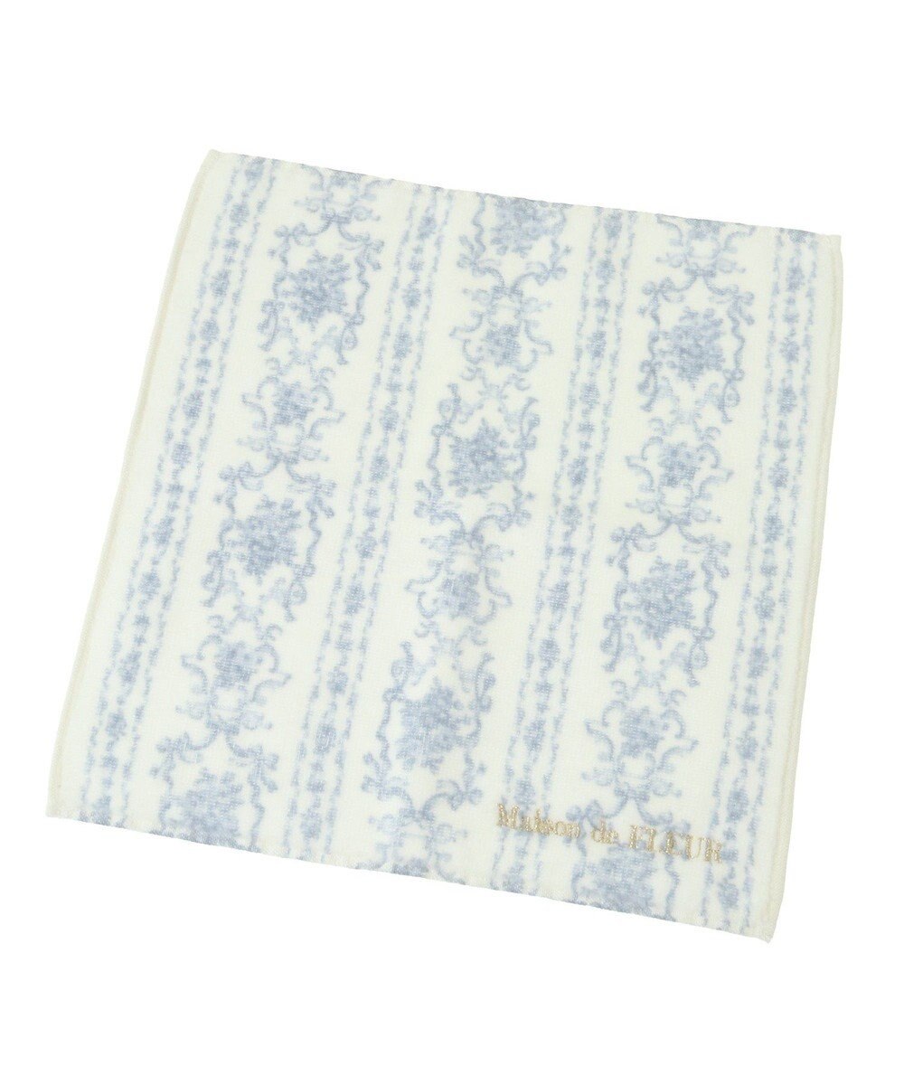 Maison de FLEUR トワルドジュイ調プリントタオルハンカチ 