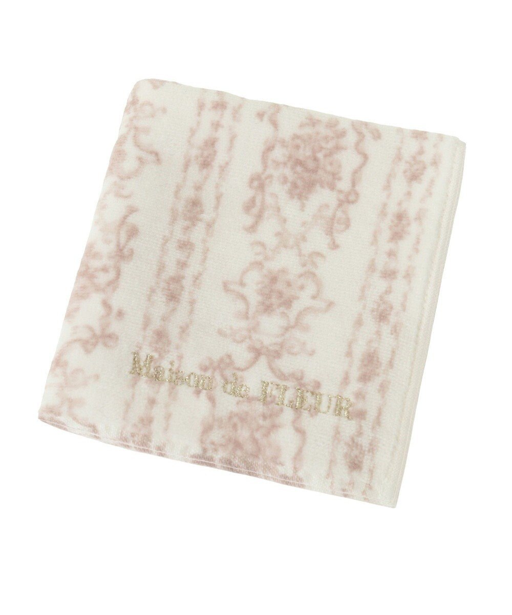 Maison de FLEUR トワルドジュイ調プリントタオルハンカチ 