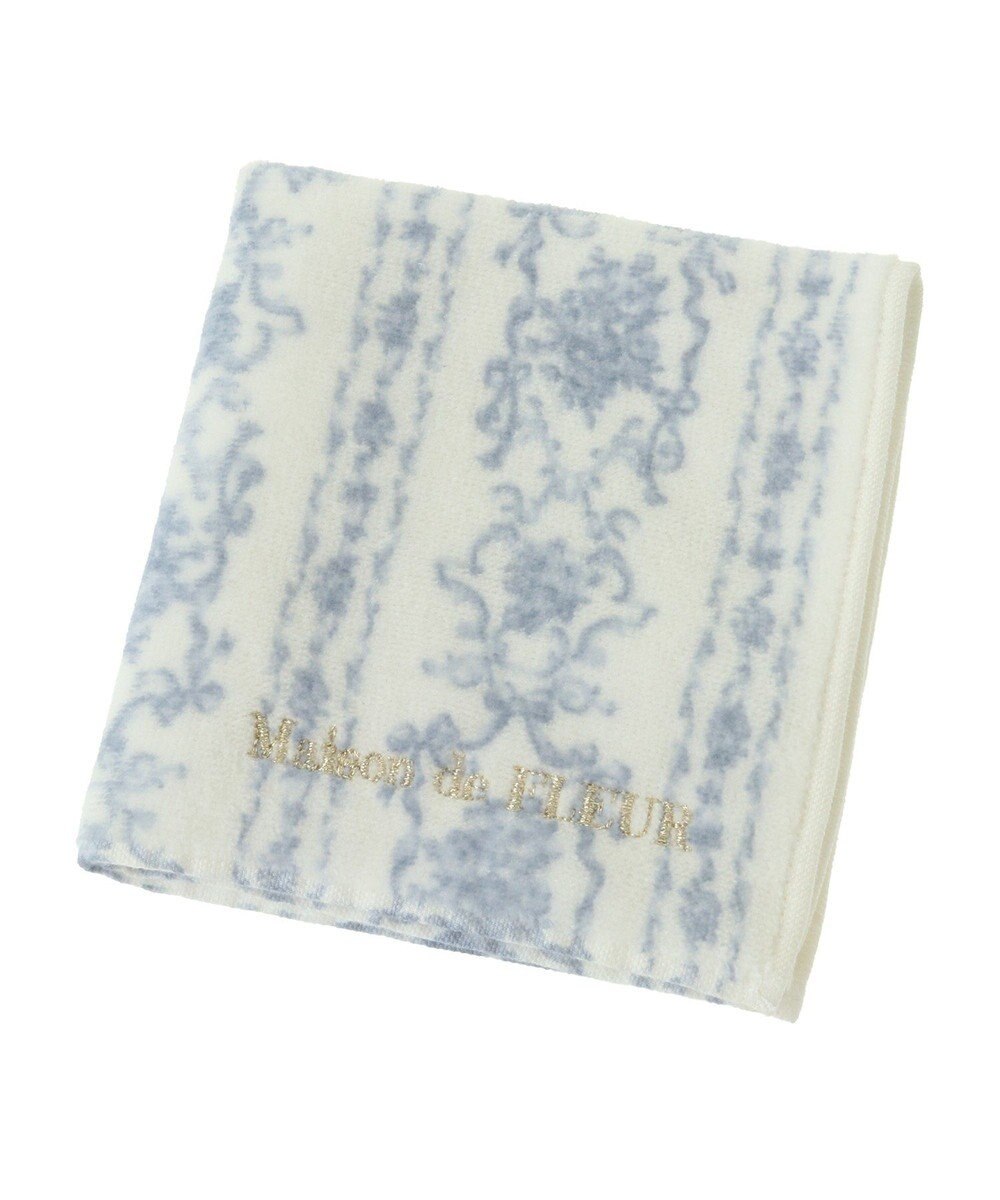 Maison de FLEUR トワルドジュイ調プリントタオルハンカチ 