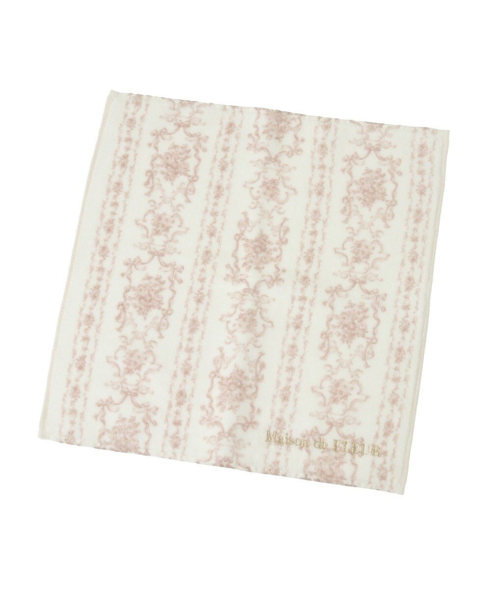 Maison de FLEUR トワルドジュイ調プリントタオルハンカチ 