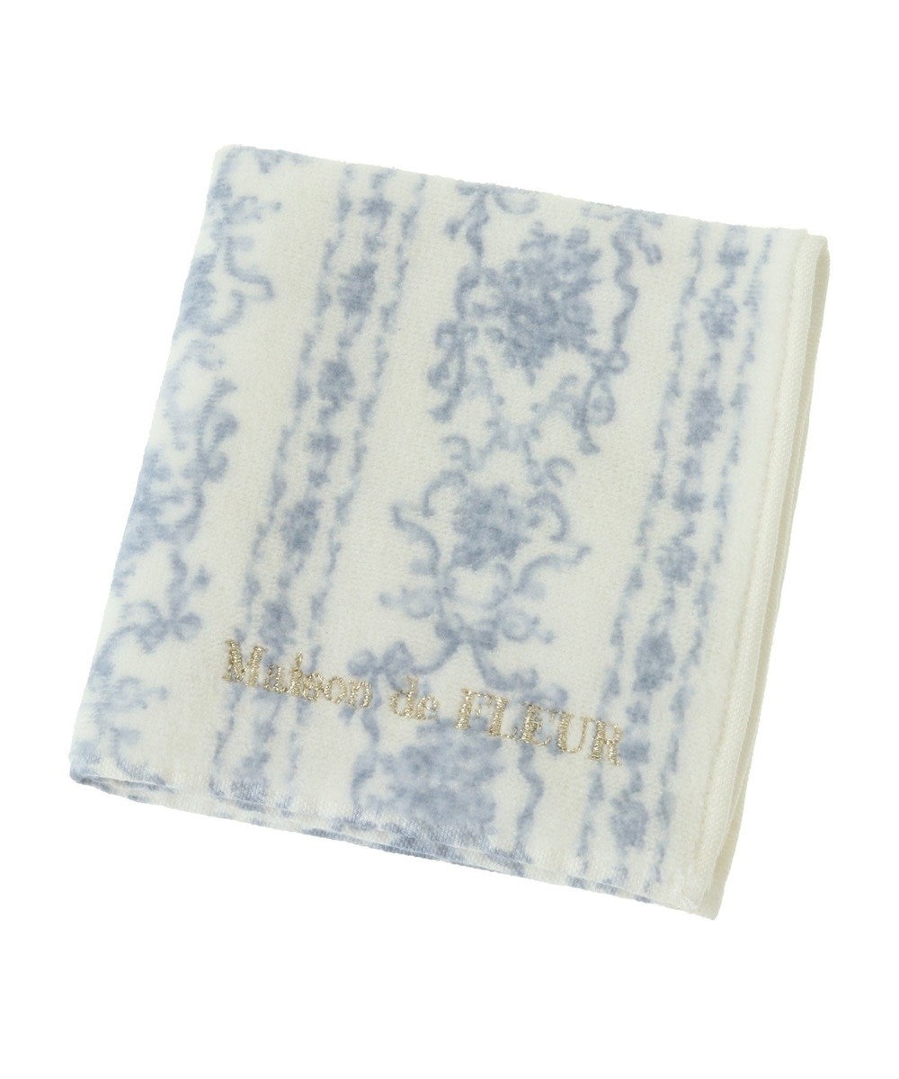 Maison de FLEUR トワルドジュイ調プリントタオルハンカチ 