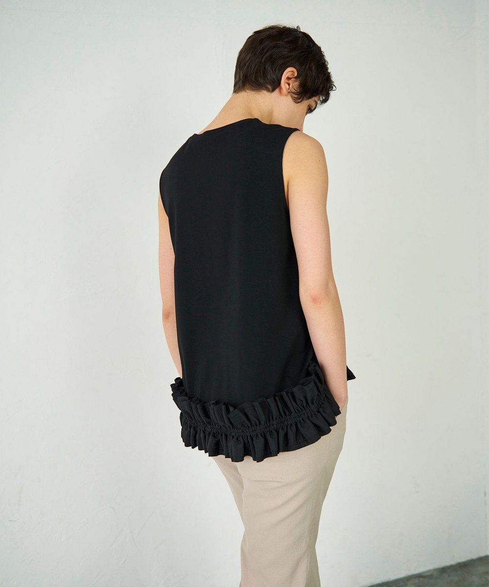 GRACE CONTINENTAL ヘムフリルカットトップ 