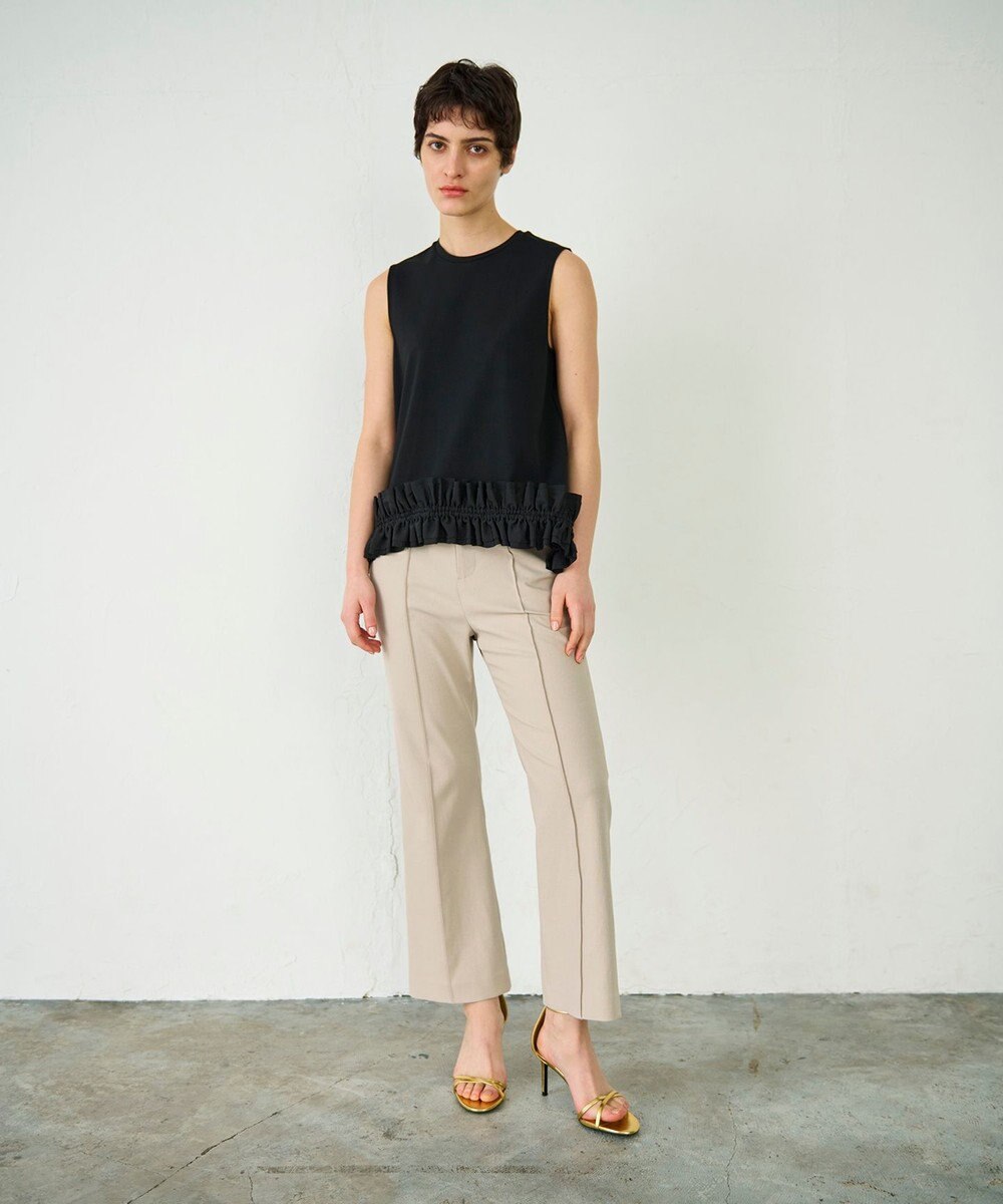 GRACE CONTINENTAL ヘムフリルカットトップ 
