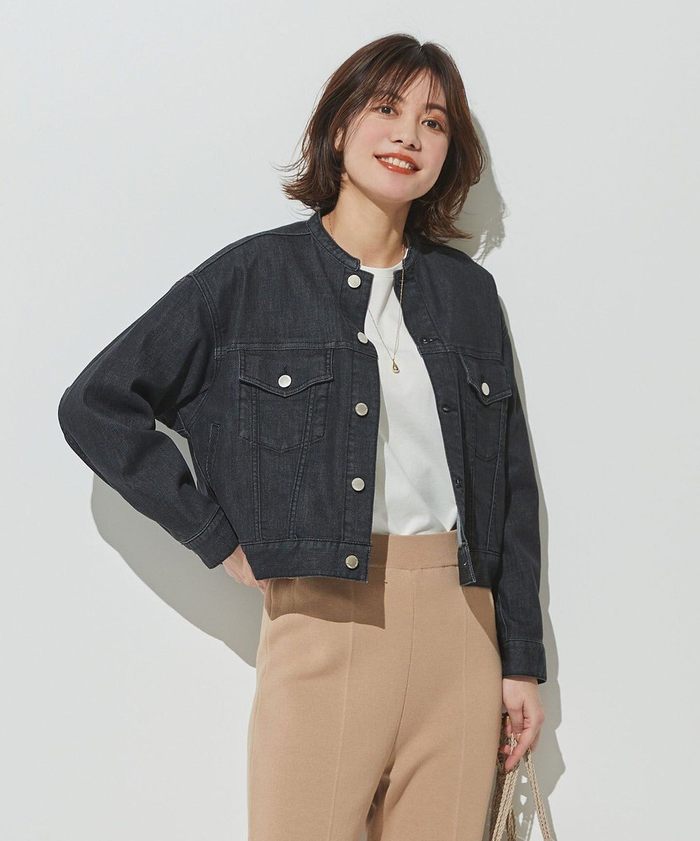 We Want 接触冷感 Usukaru ノーカラーデニムジャケット 自由区 ファッション通販 公式通販 オンワード クローゼット We Want 接触冷感 Usukaru ノーカラーデニムジャケット 自由区 ファッション通販 公式通販 オンワード クローゼット