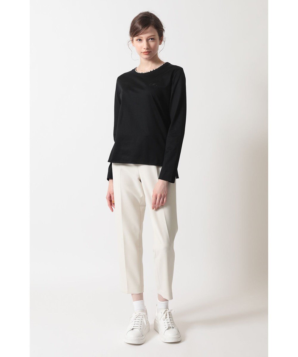 DAKS ミニハウスチェック襟 ダブルカラーTシャツ 