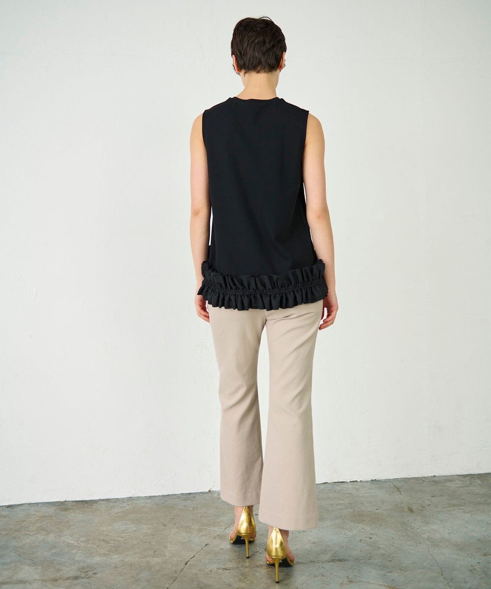 GRACE CONTINENTAL ヘムフリルカットトップ 