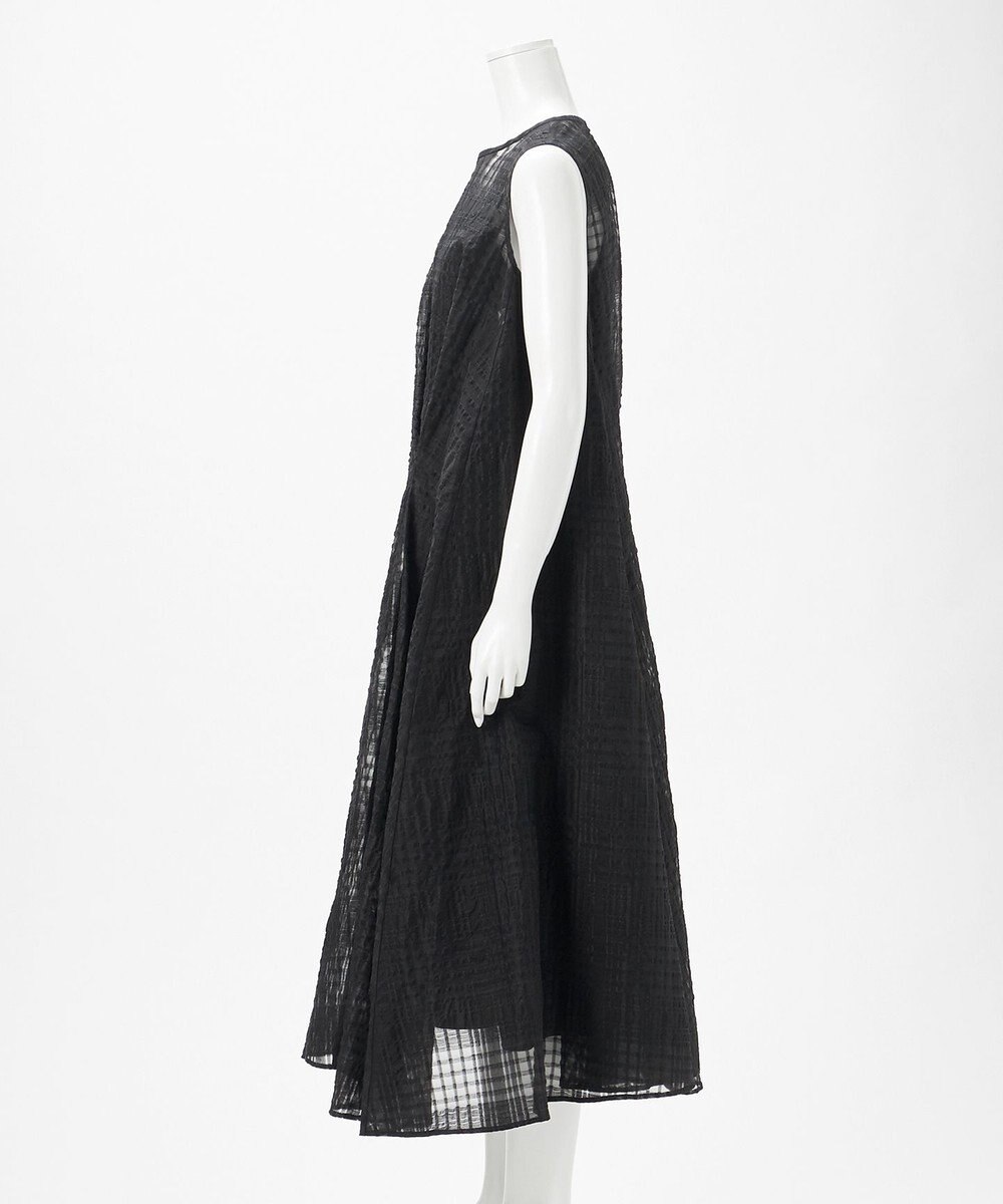 23区 【エステータ】シャドーチェック アシンメトリー ワンピース 