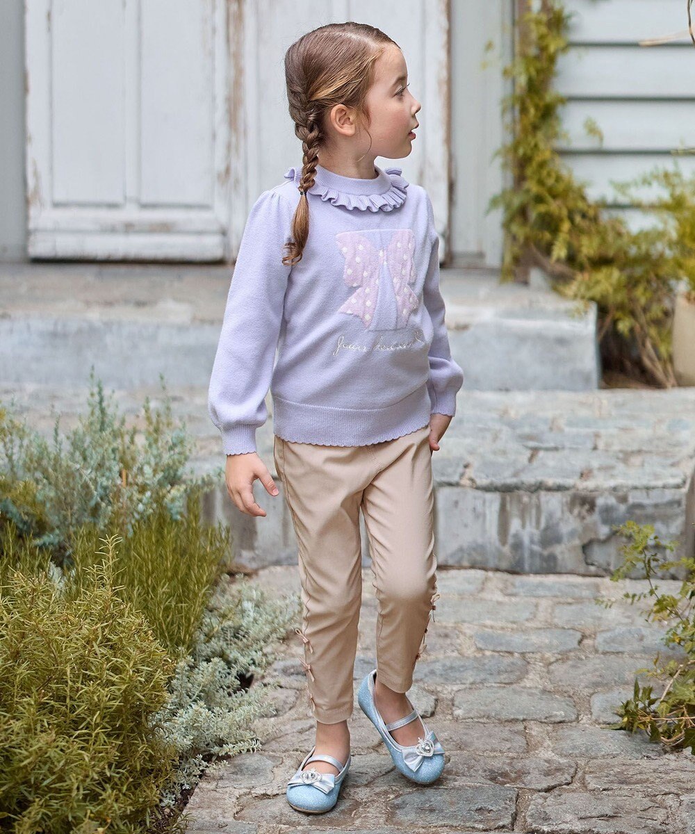 ANY KIDS 首フリルしあわせタッチニット 