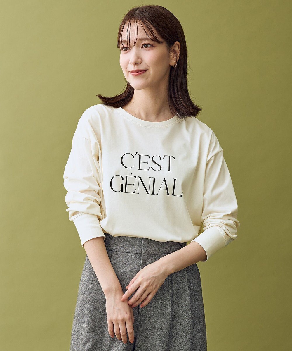 ANY ロゴロングスリーブTシャツ 