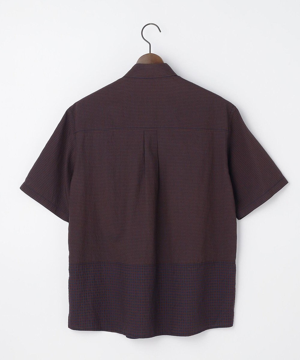 JOSEPH ABBOUD MOUNTAIN 【日本素材/軽量/オーガニックコットンブレンド】チェックコンビ アウトドア シャツ 