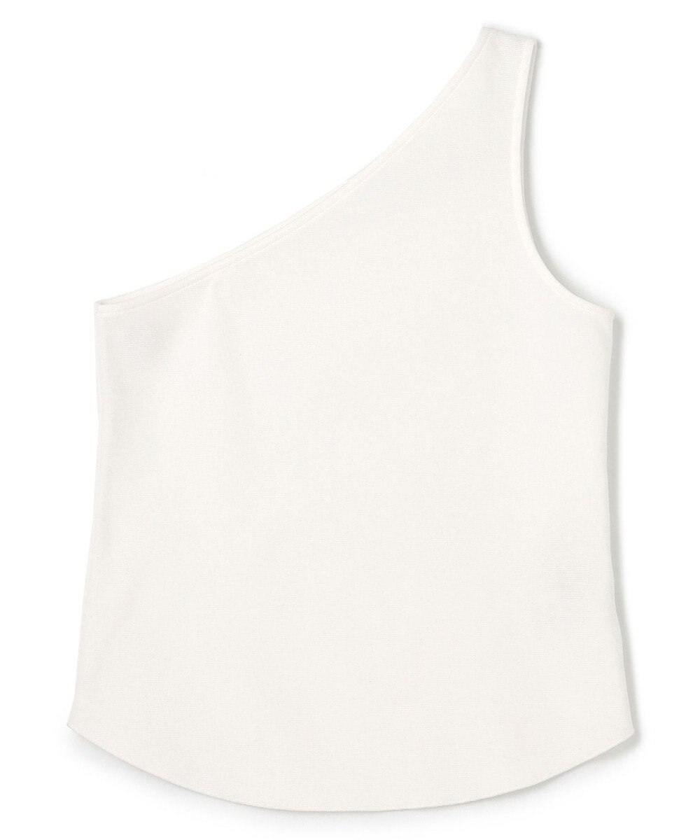 uncrave コットンミラノ ワンショルダー トップス（uncrave WHITE） 