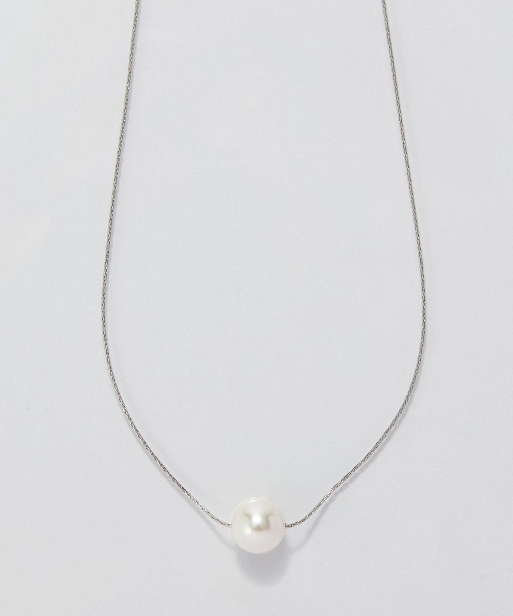 Phoebe 【金属アレルギー対応】ワントップパールネックレス　シルバー/サージカルステンレス 