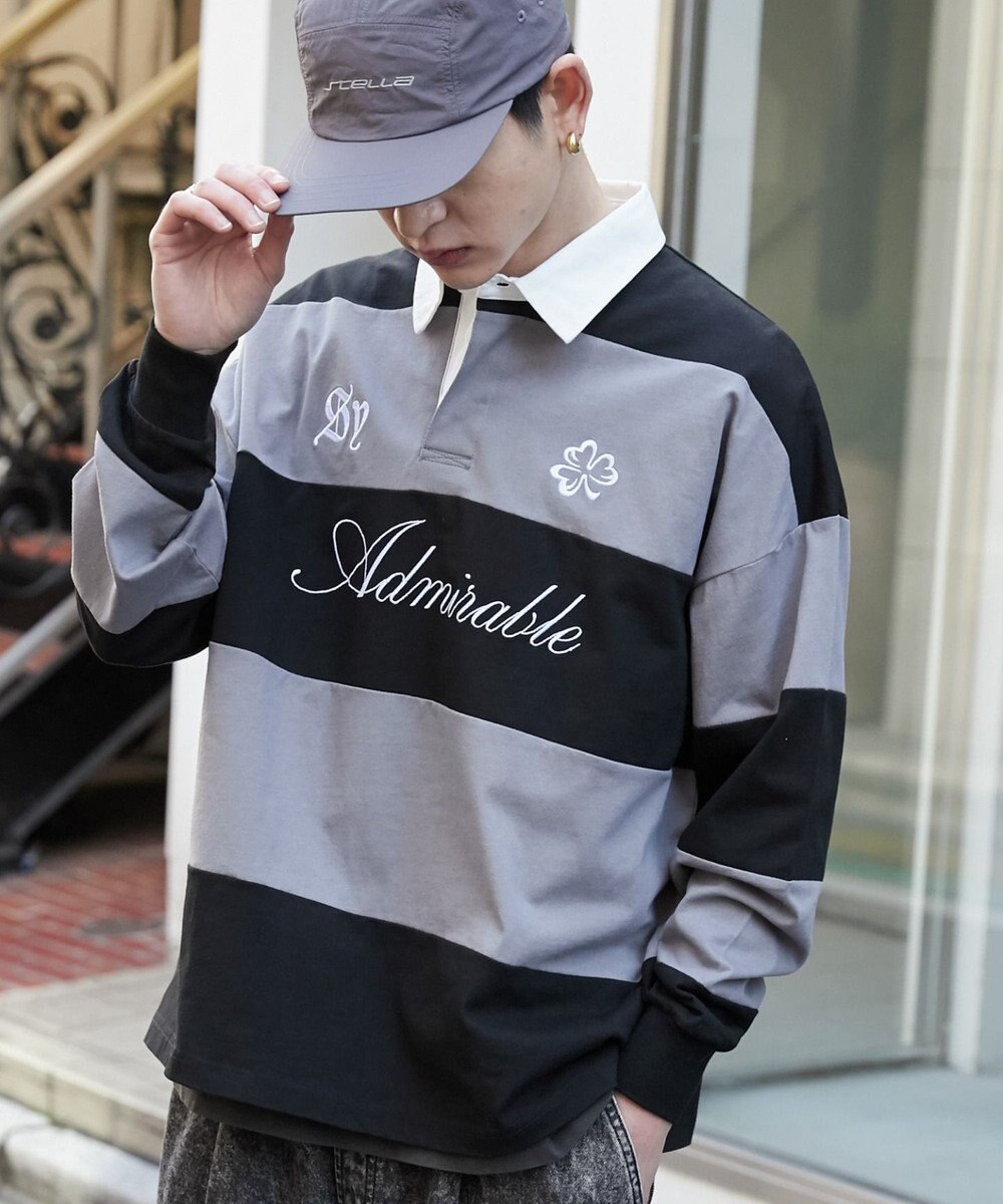 WEGO グラフィックラガーシャツ 