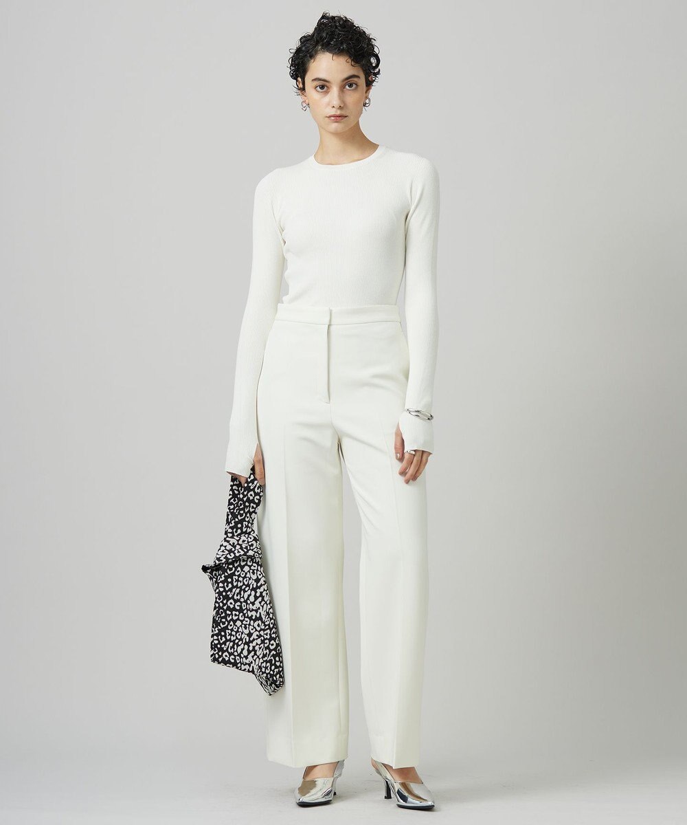 ICB L 【CLASSY.1月号掲載・洗える】ハイゲージリブベーシック プルオーバーニット 