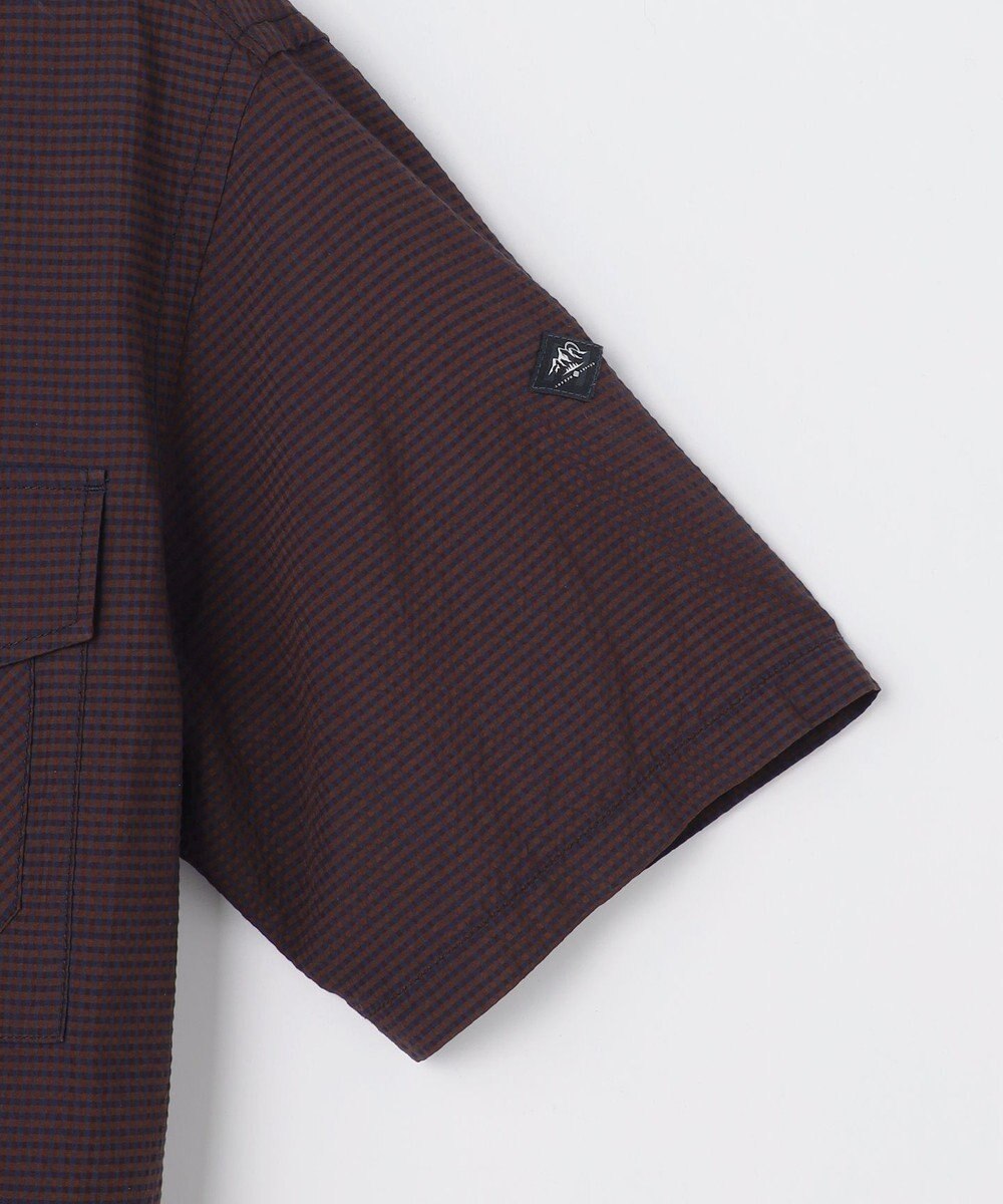 JOSEPH ABBOUD MOUNTAIN 【日本素材/軽量/オーガニックコットンブレンド】チェックコンビ アウトドア シャツ 