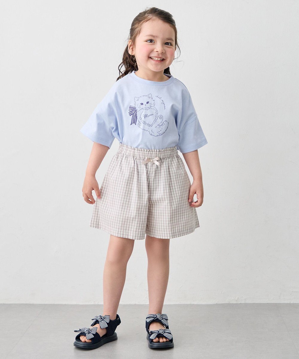 ANY KIDS 【綿100%/接触冷感】ひんやり オーバーサイズ アニマルTシャツ 