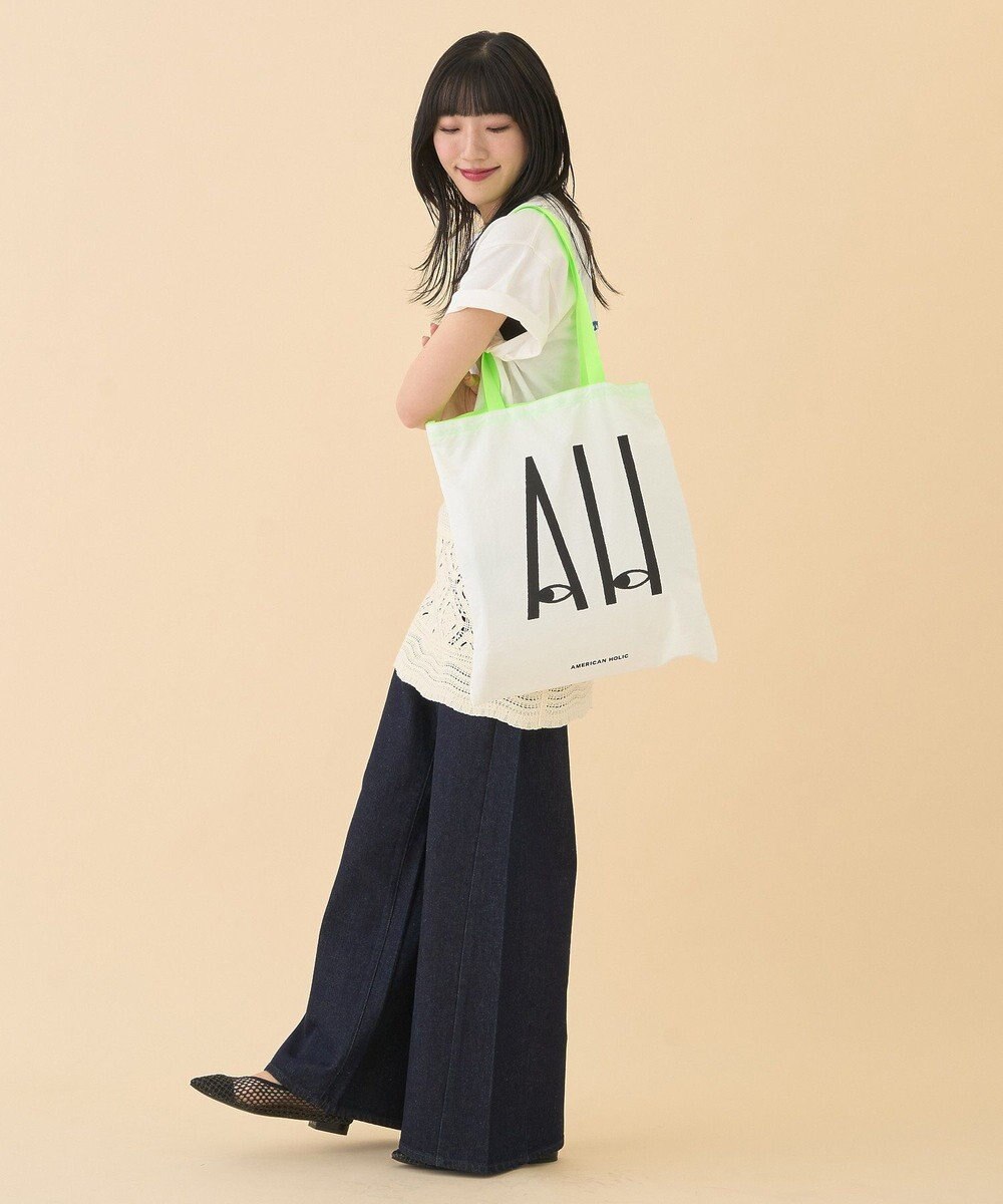 AMERICAN HOLIC カラーハンドルホリホリトートバッグ 