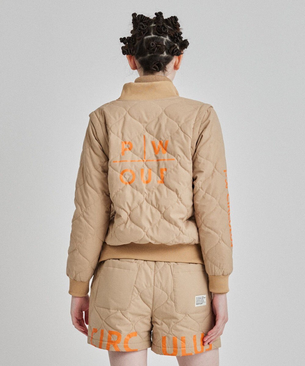 PW CIRCULUS 【ベストにもなる！袖2WAY】【WOMEN】ひょうたんキルティング中綿ブルゾン 