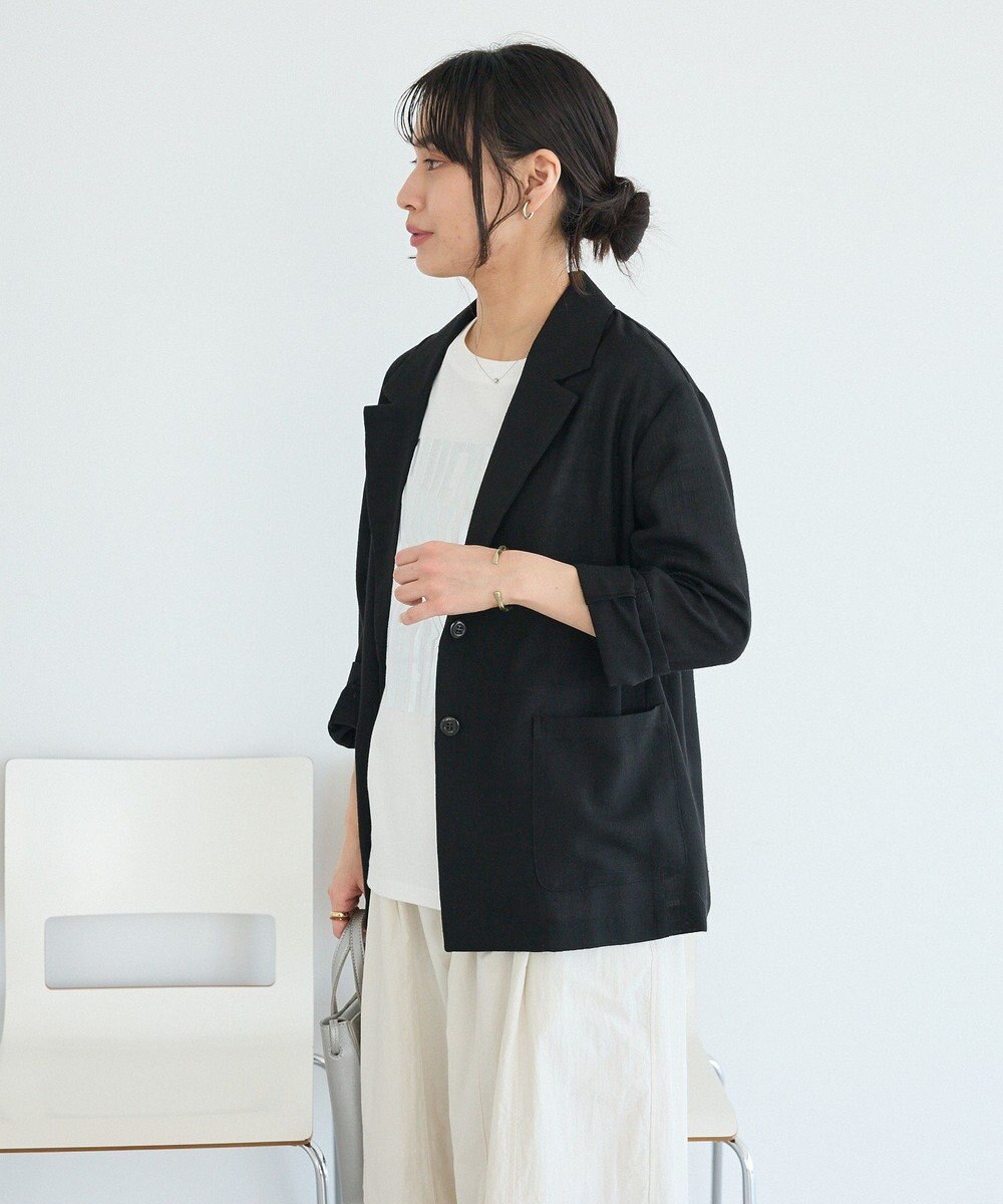 CRAFT STANDARD BOUTIQUE リネンライクオーバーサイズジャケット 