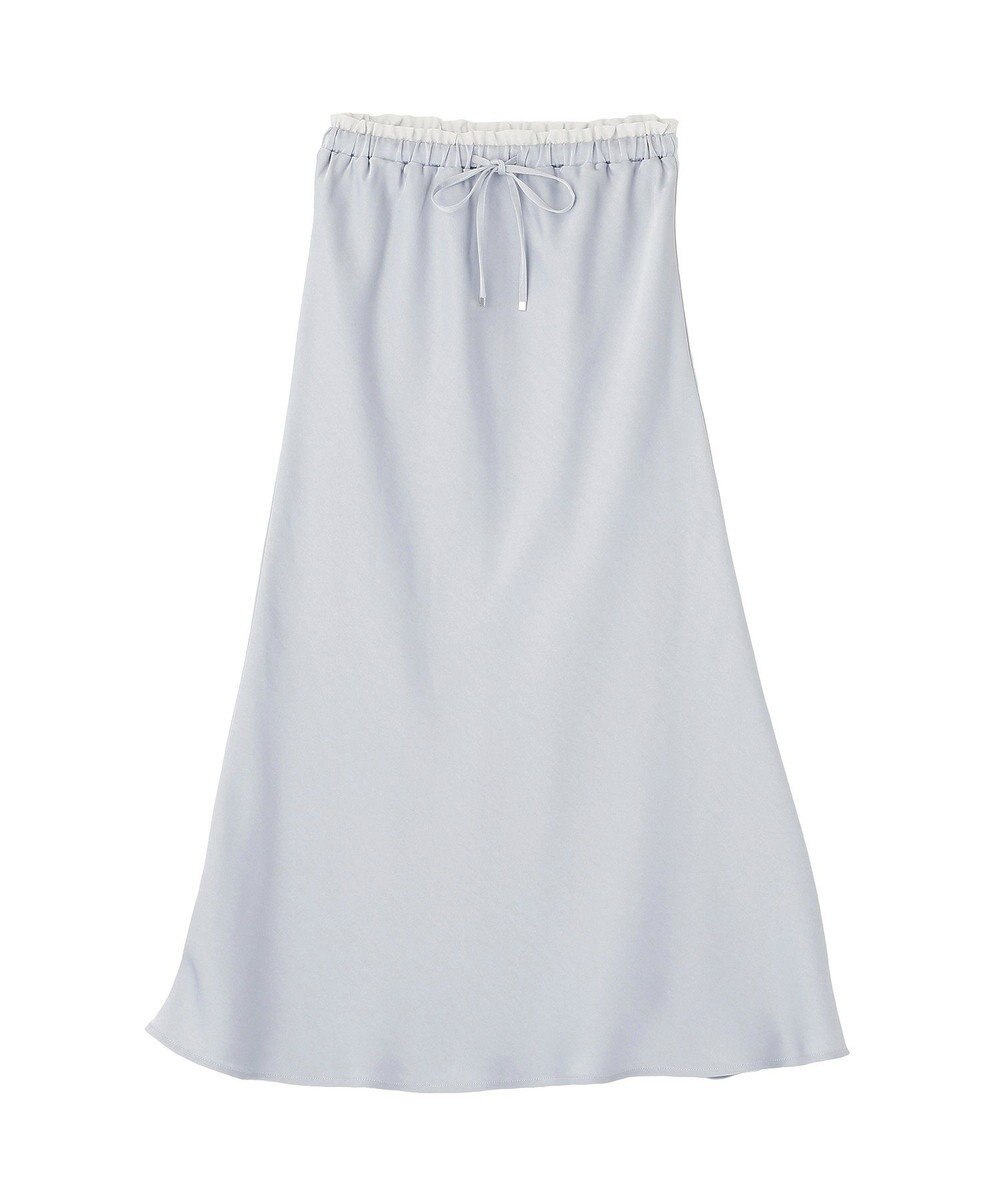 earth music&ecology サテンフリルマーメイドスカート 