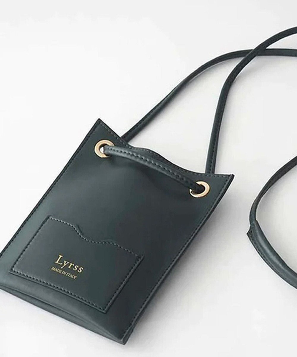 style code [Lyrss/リルス] イタリア製牛トコ皮 CITYエシカルレザースマート ショルダーポケット 