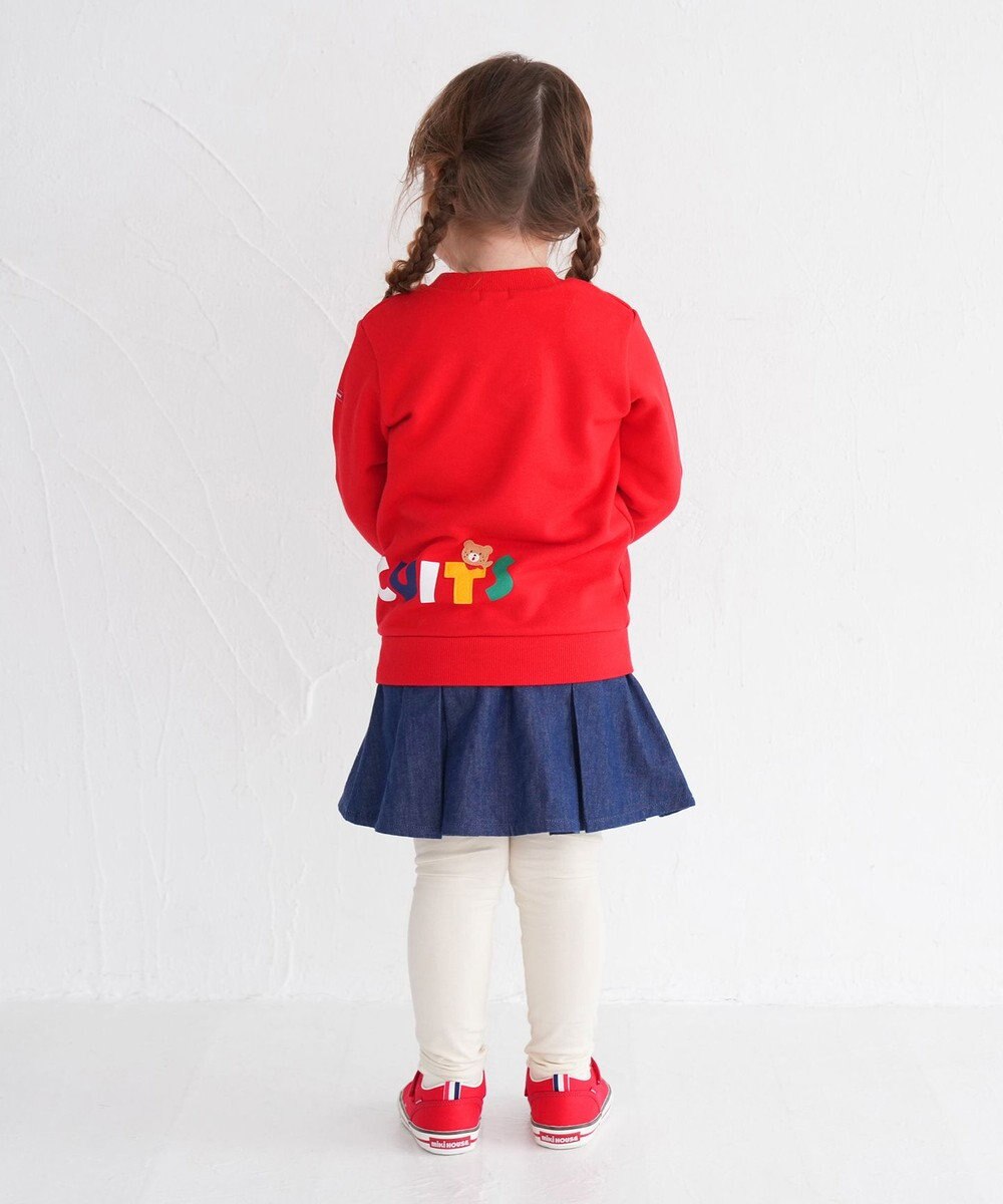 MIKI HOUSE HOT BISCUITS 【80-120cm】 立体ロゴ×キャラクタートレーナー 