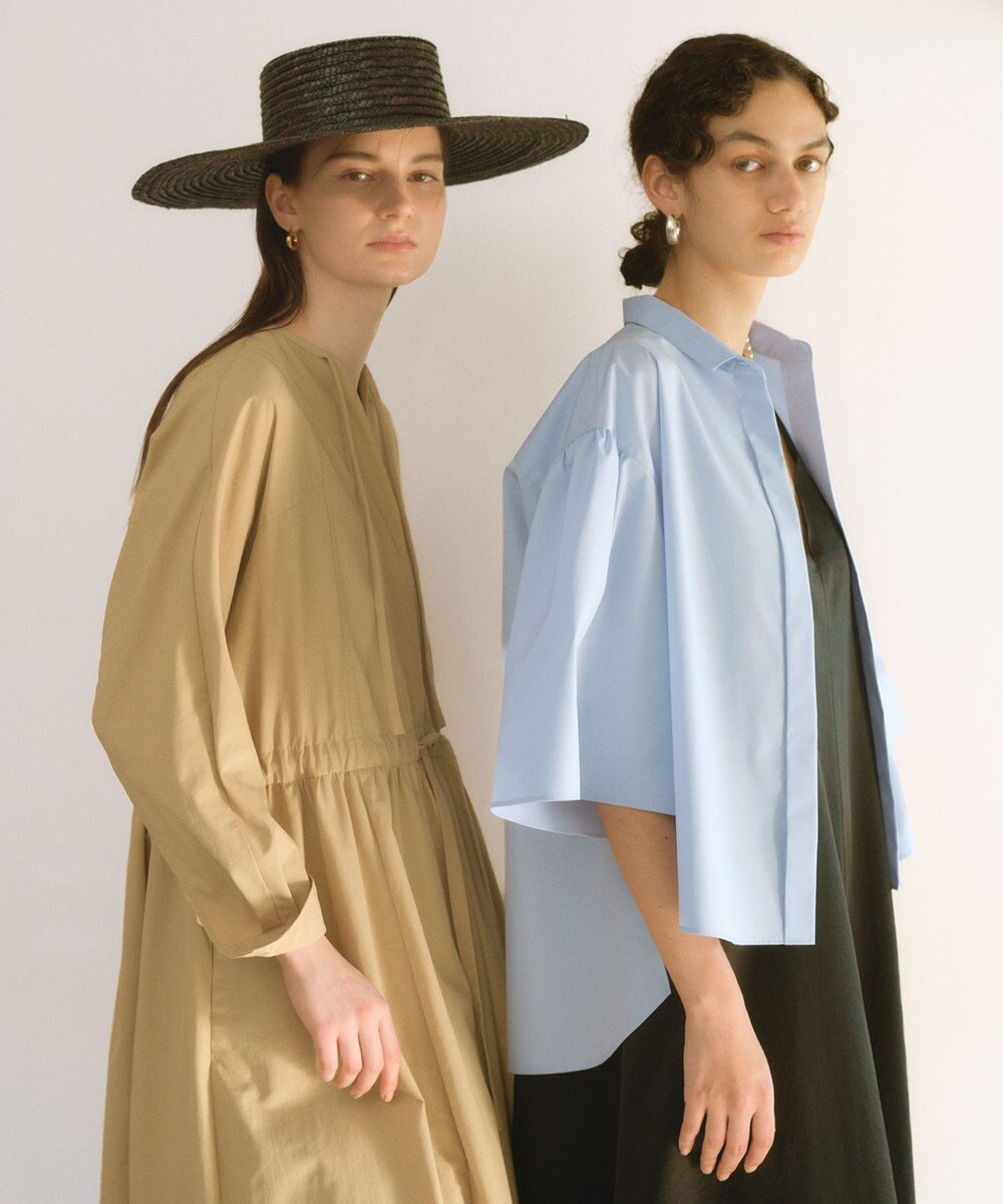 #Newans 【撥水加工/洗濯機可能】ドルマンスリーブドロストワンピース 