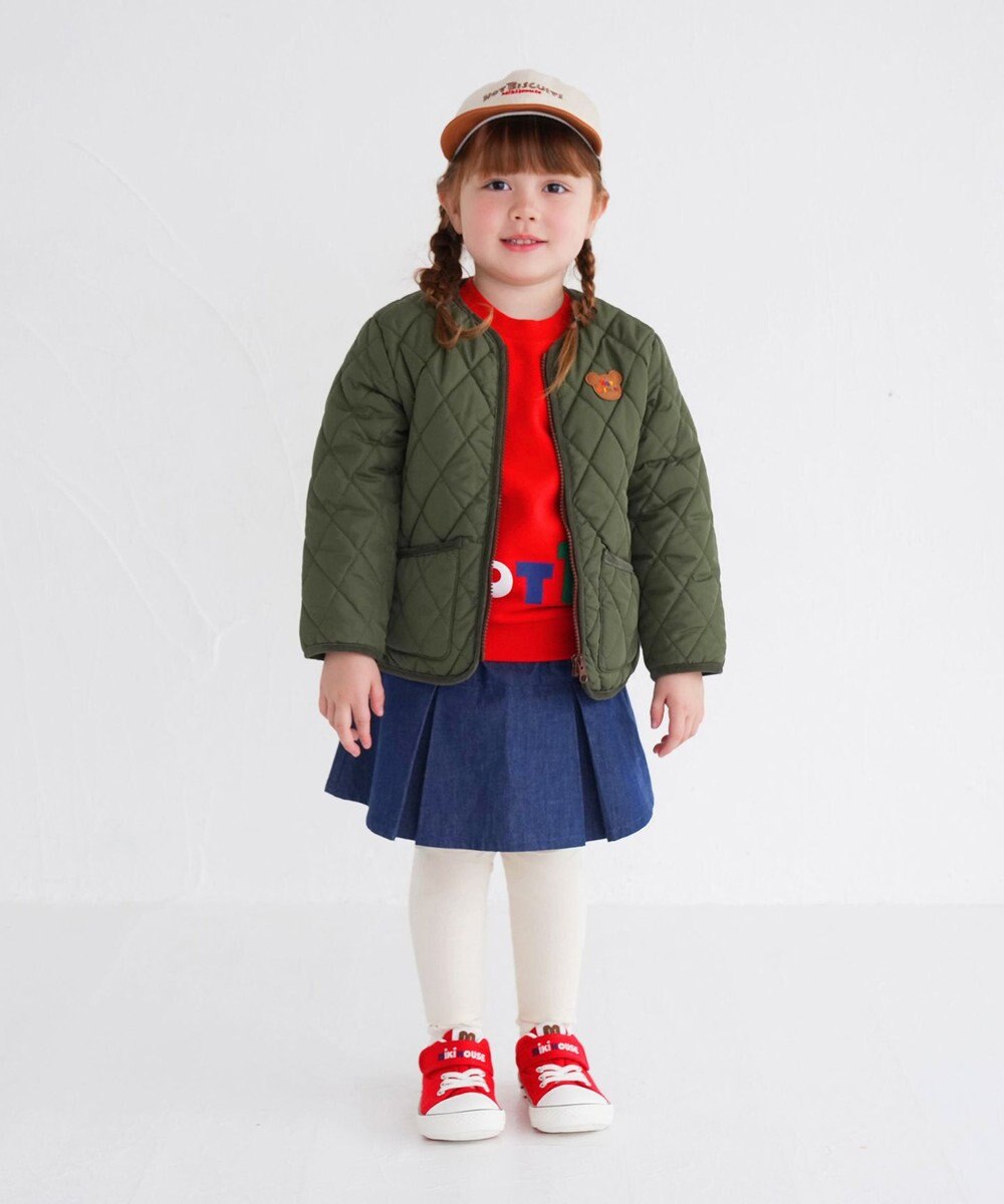 MIKI HOUSE HOT BISCUITS 【80-120cm】 立体ロゴ×キャラクタートレーナー 