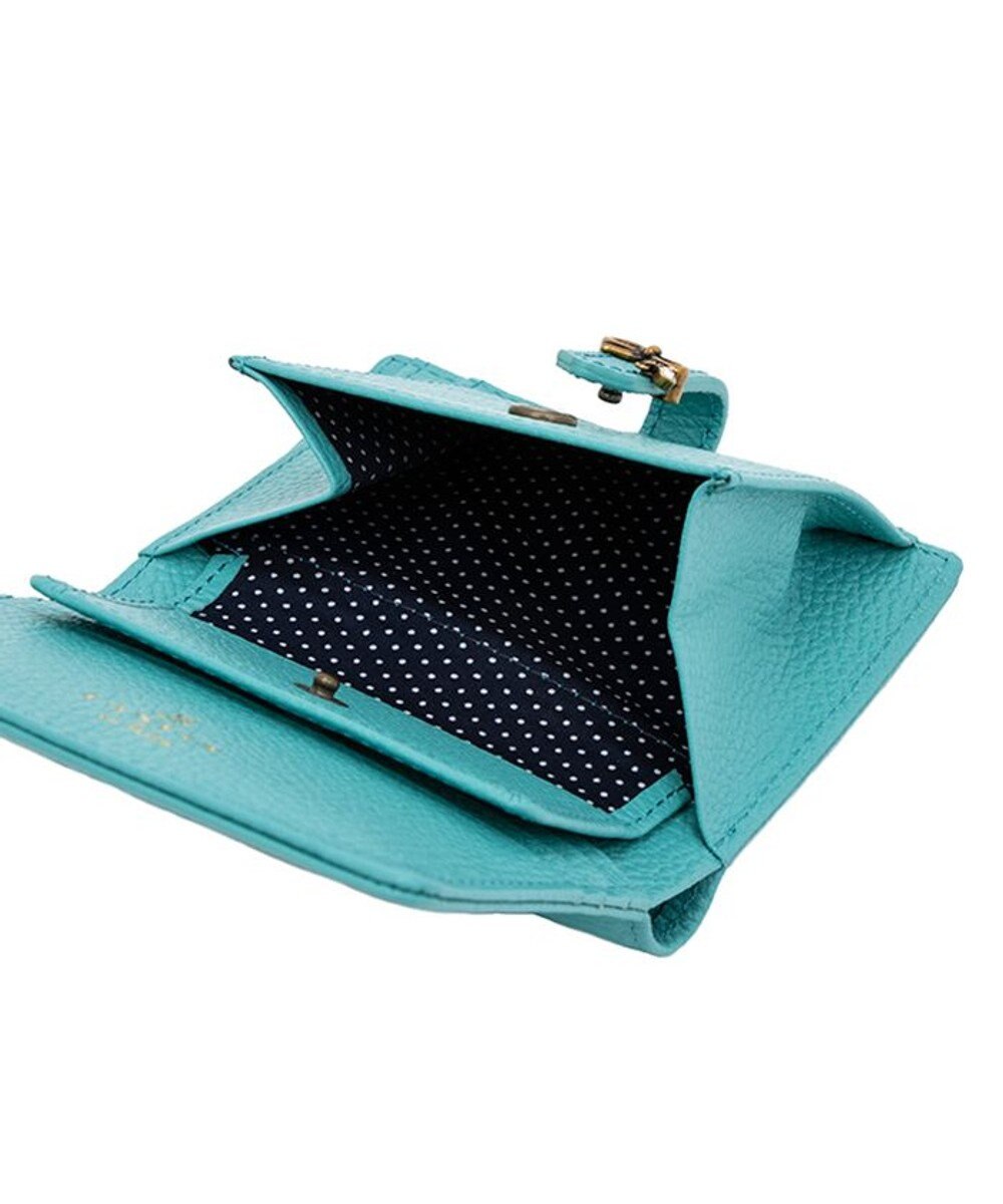 LANVIN en Bleu リュバン コンパクト二つ折り財布 