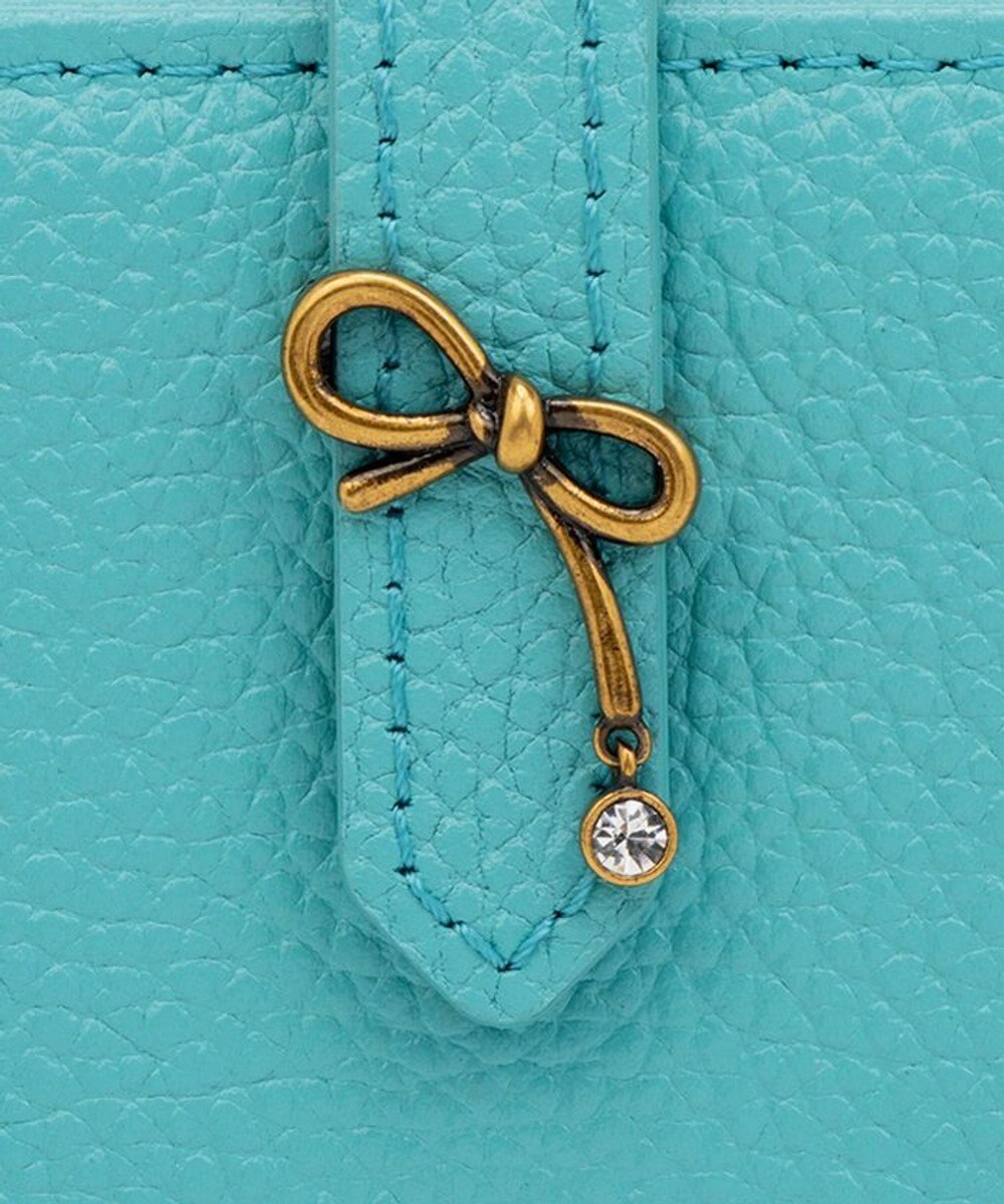 LANVIN en Bleu リュバン コンパクト二つ折り財布 