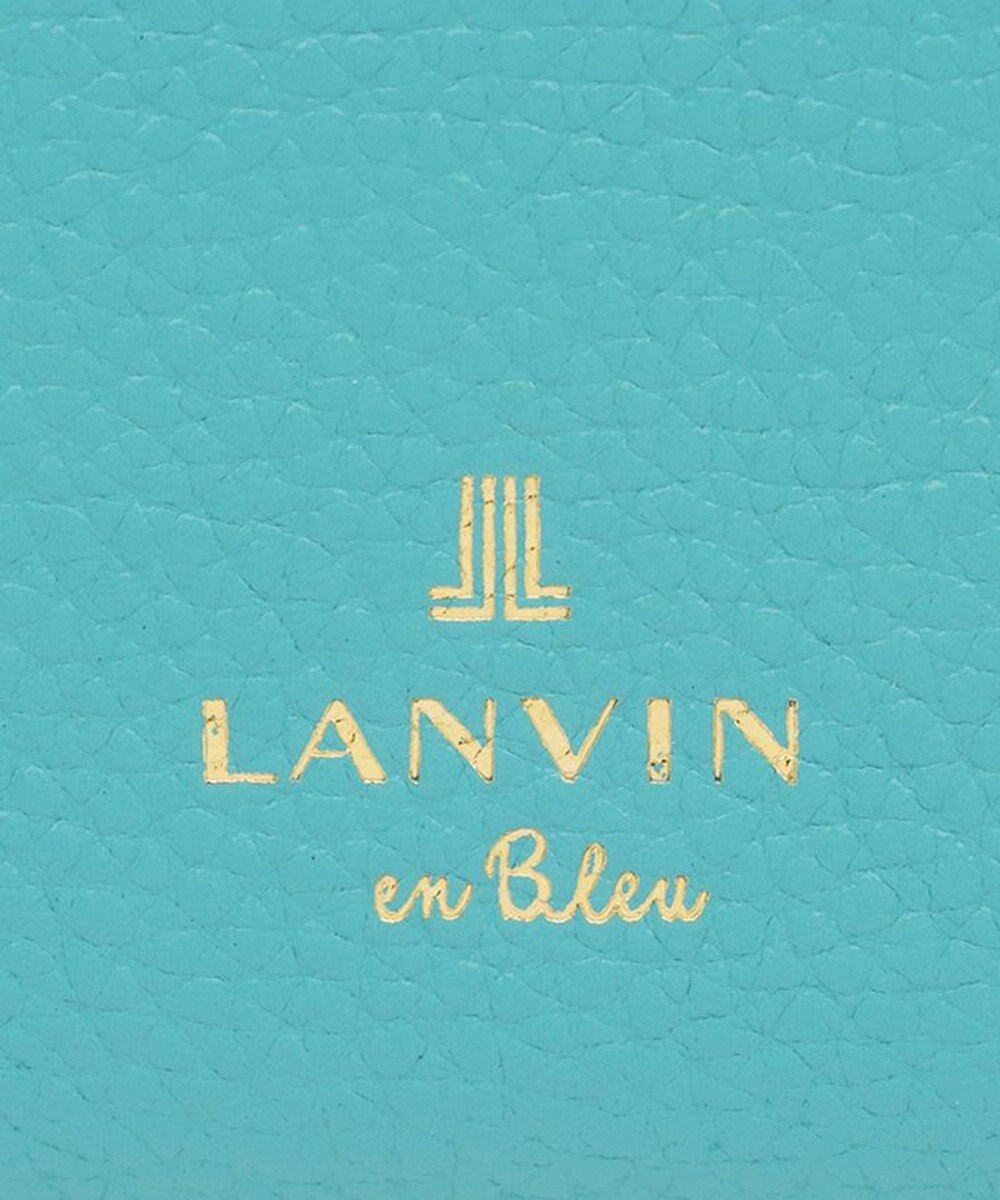 LANVIN en Bleu リュバン コンパクト二つ折り財布 